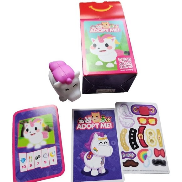 McDonald's 2023 Adopt me! Toy Unicorn & Toy Lion Happy Meal Figures NEW - Picture 10 of 14
